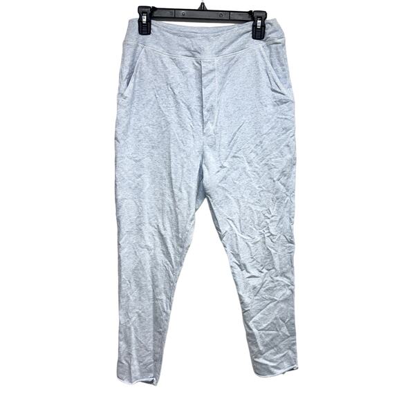 FRANK & EILEEN Christine Tulip Ankle Sweatpants Triple Fleece Light Blue Medium - Picture 1 of 3